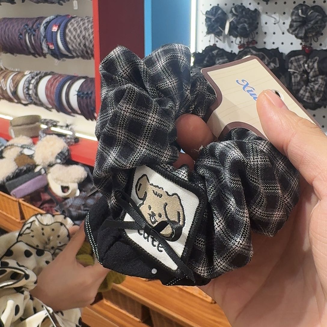 布艺非金属小狗发圈