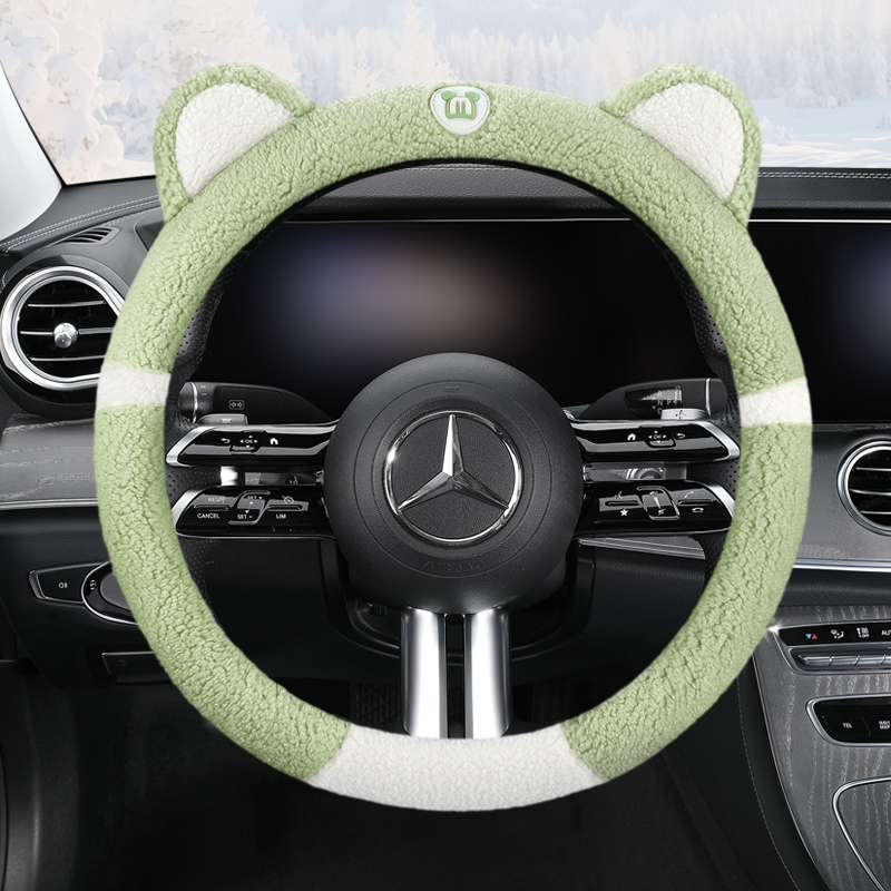 ZIFEELING/紫风铃2025年新款羊羔绒冬季汽车方向盘套