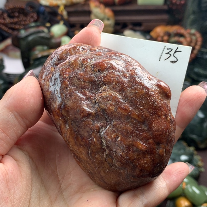岫岩河磨玉（透闪石质玉）手把未镶嵌