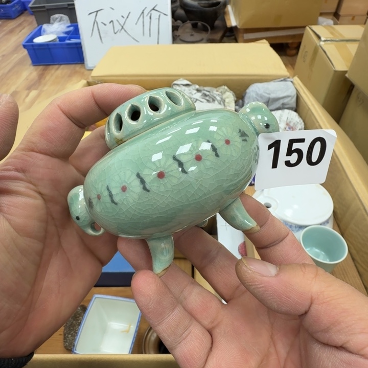 瓷片工艺品摆件瓷器摆件正能量