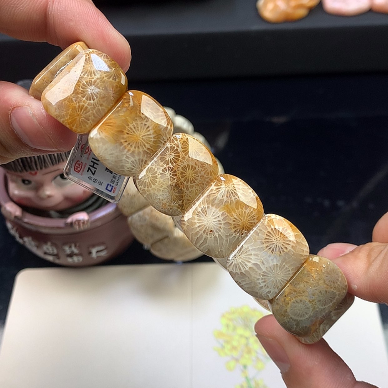 【闪购商品】颈饰未镶嵌硅化珊瑚（珊瑚玉）5号大花花