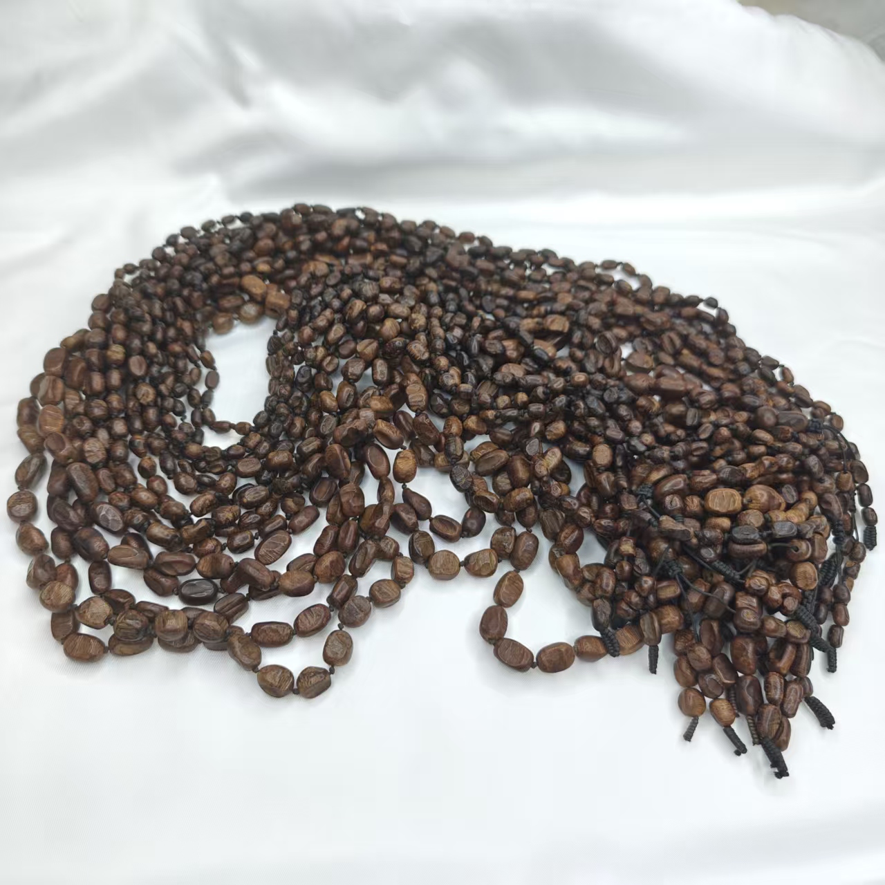 【玉总专属】富森红土沉香随型多圈手串 多样性发其一