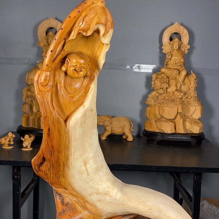 柏木（崖柏）崖柏根雕工艺摆件