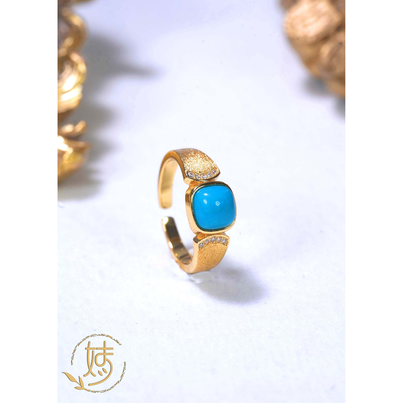 【婧婧精选】精品 · 睡美人 绿松石 戒指 多样性发 裸面6MM+