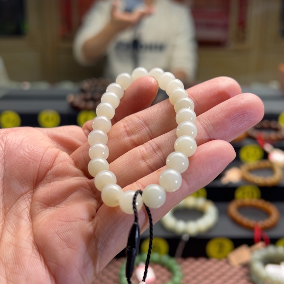 和田玉手串未镶嵌琳*卡8迪克兰