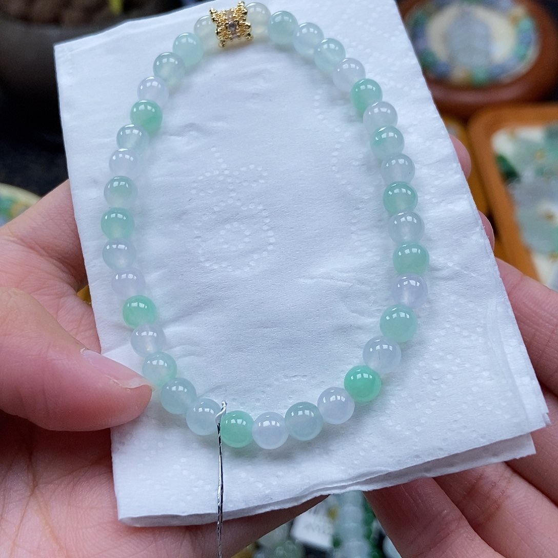 未镶嵌挂件翡翠圆*闪