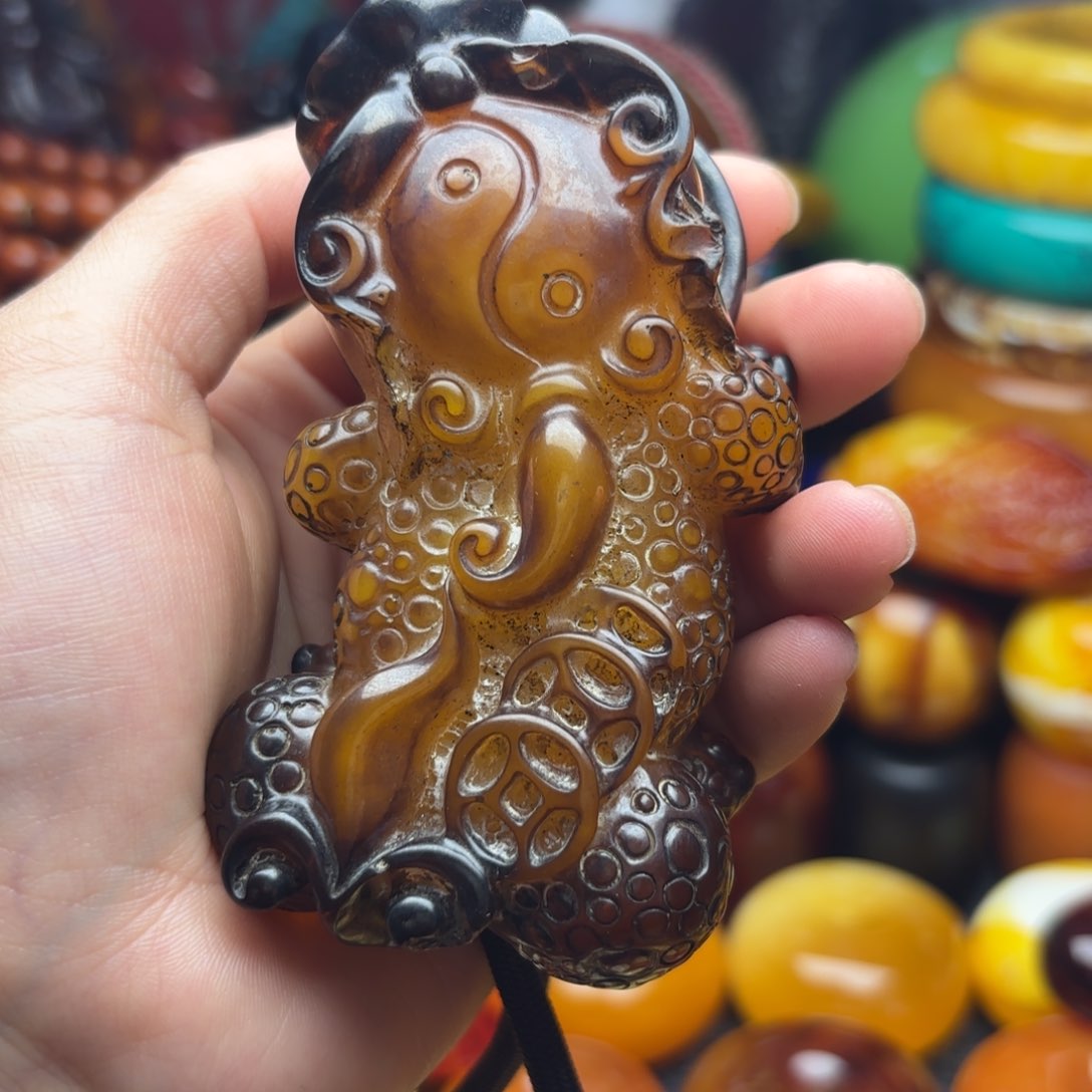 未镶嵌琥珀手链蜜蜡