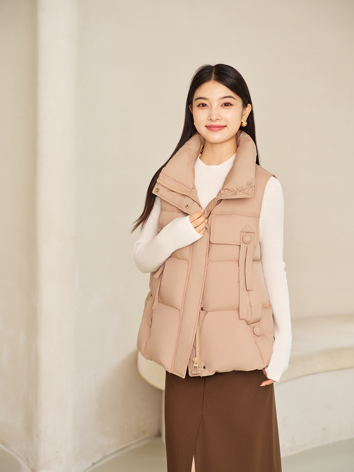 搭配日记E029新款时尚羽绒服