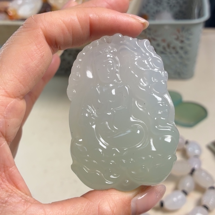 玛瑙/玉髓未镶嵌吊坠(不含链)