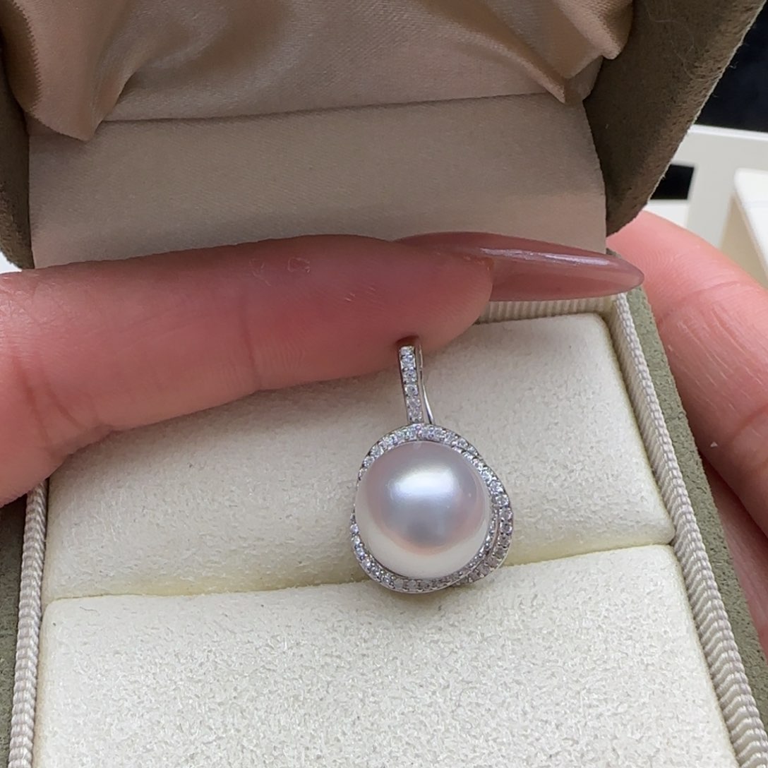 海水珍珠颈饰银S925镶嵌