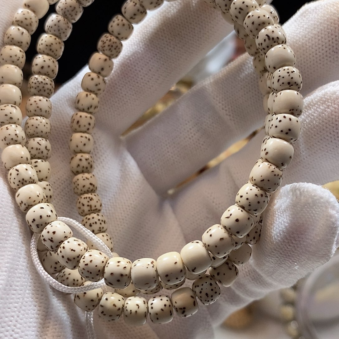 星月菩提手串原白65