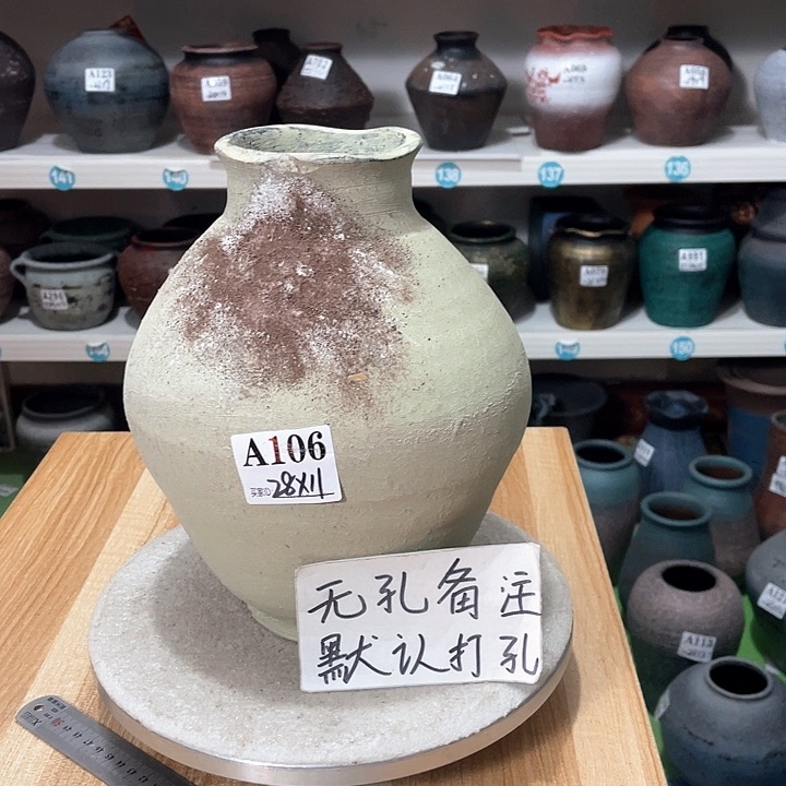 红陶手工工艺花盆