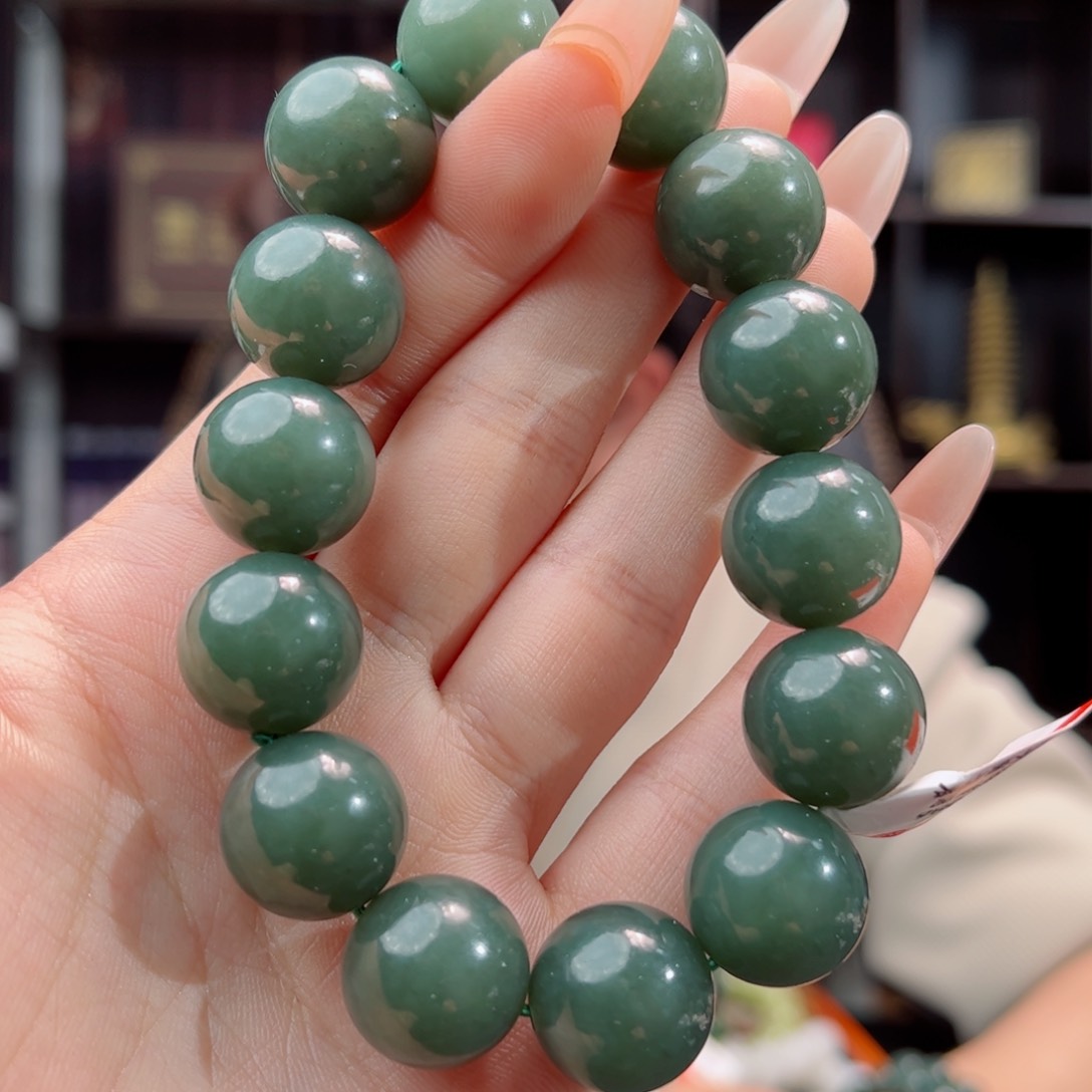 【闪购商品】和田玉手链未镶嵌新疆且末料16 多样性拍一发一