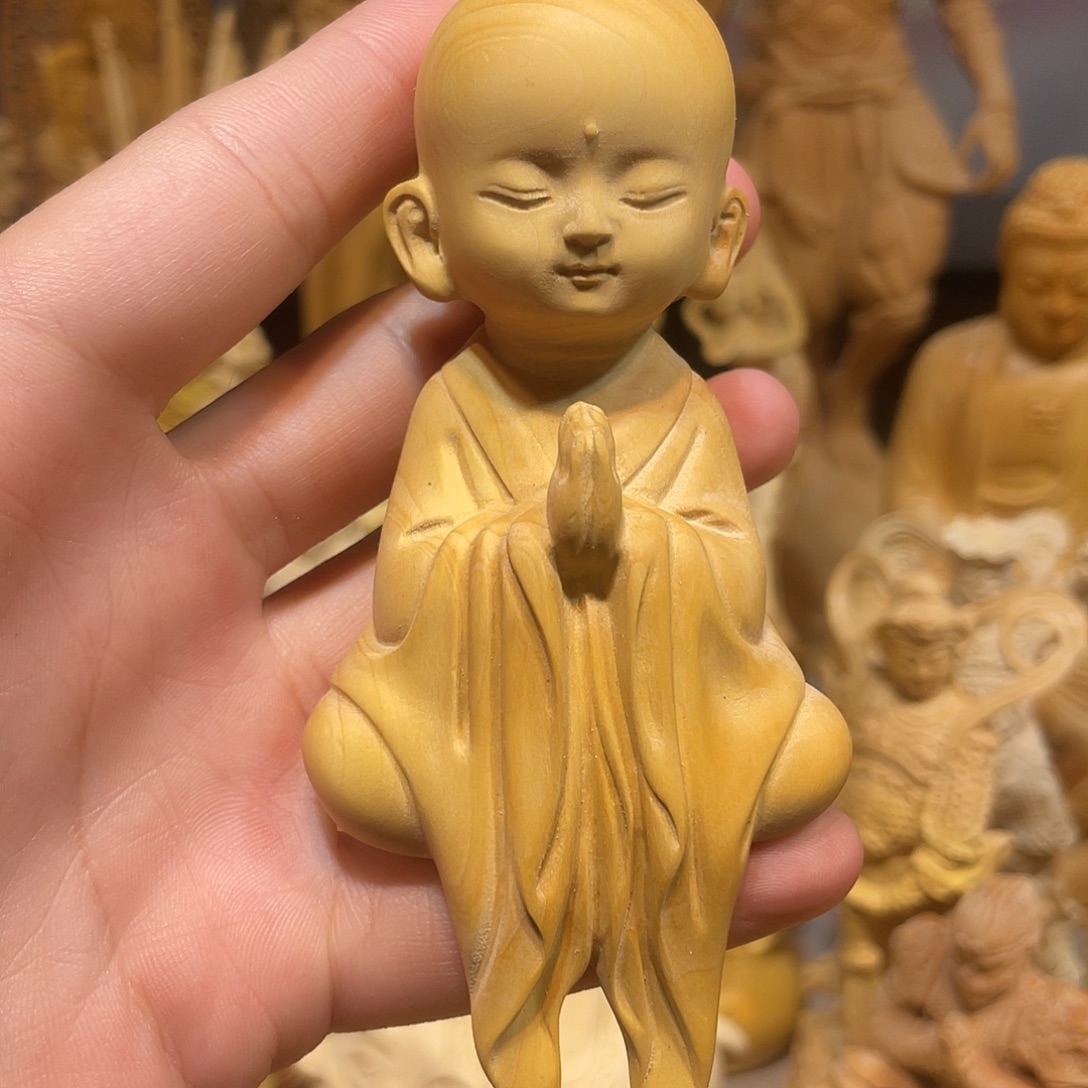 黄杨木黄杨木坐禅和尚