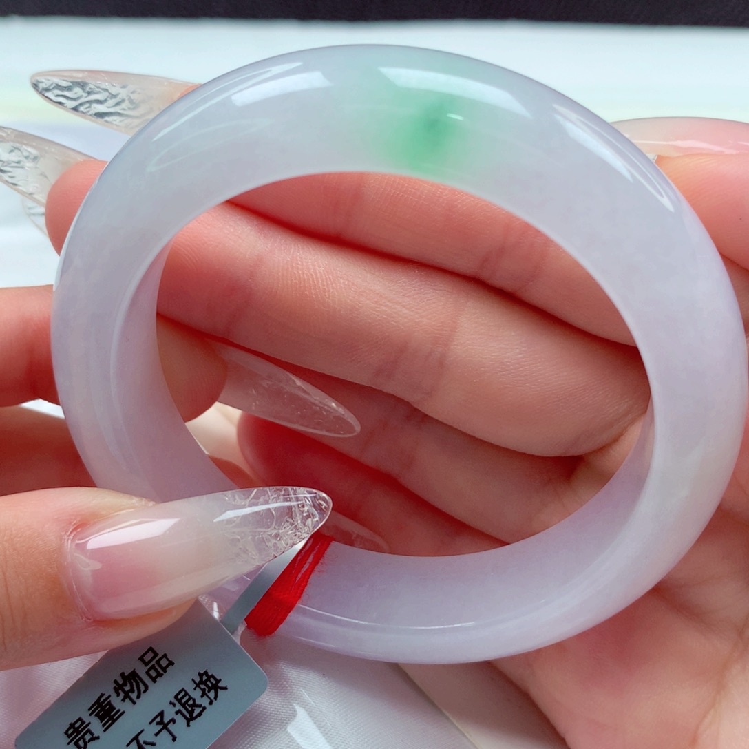 翡翠手镯未镶嵌天然缅甸翡翠A货手镯 17号