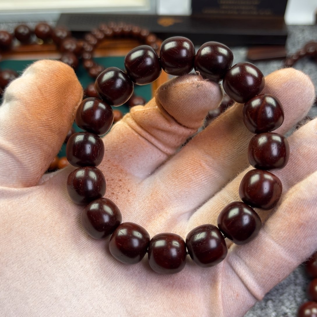 小叶紫檀手串/手链树头老料1314原汁原味高油密