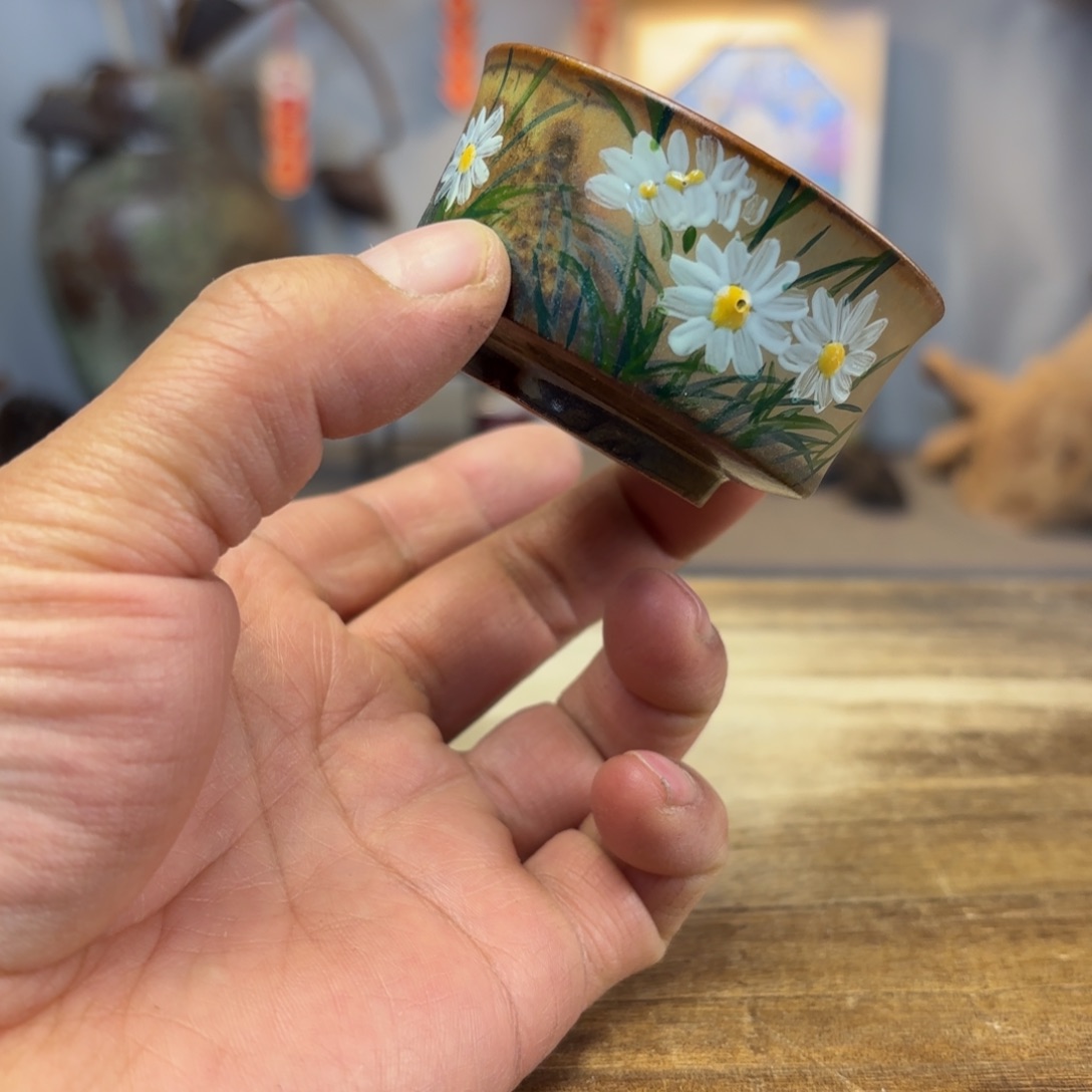 景德镇纯手工柴烧手绘陶瓷