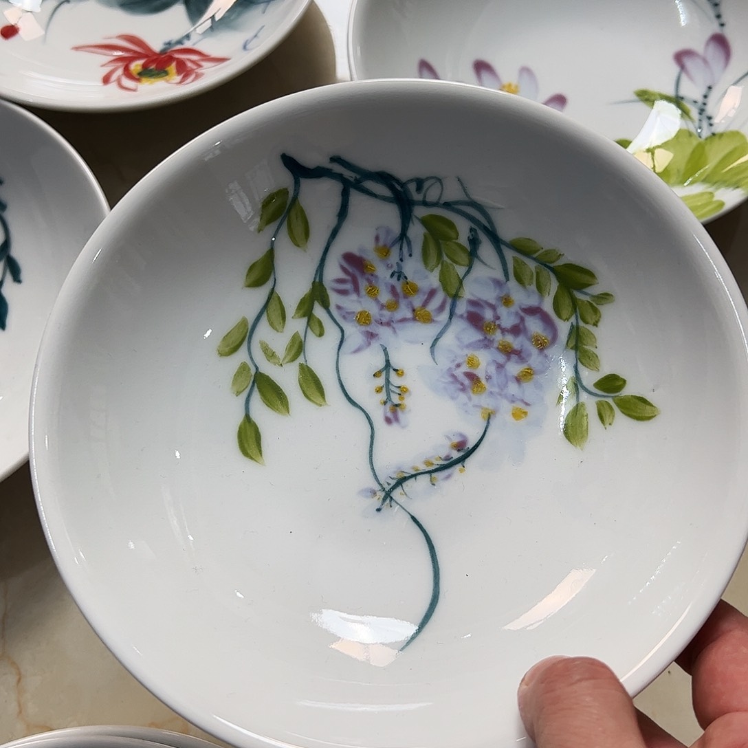 瓷片景德镇陶瓷手工手绘制作