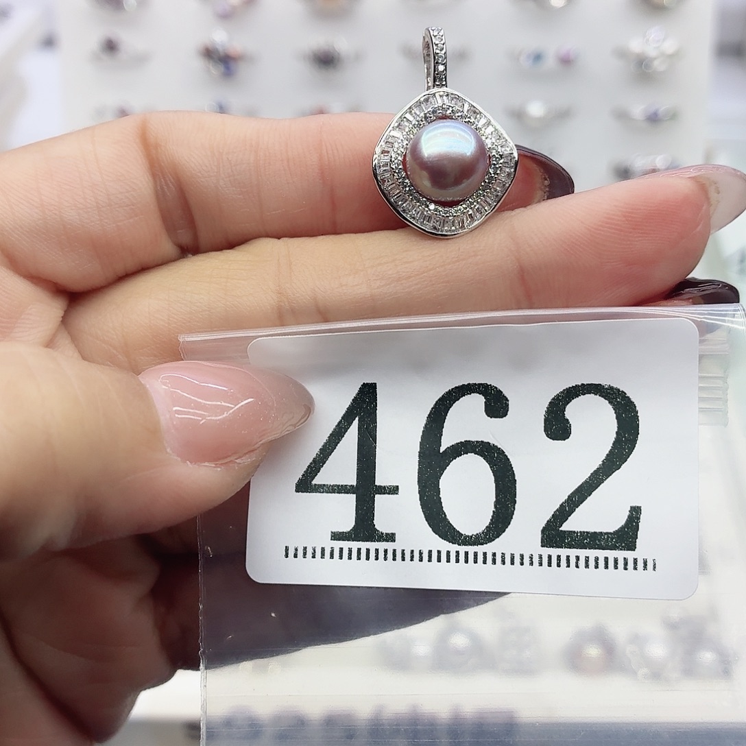 宝***遥银S925镶嵌淡水珍珠珠宝奇石462拍2发1