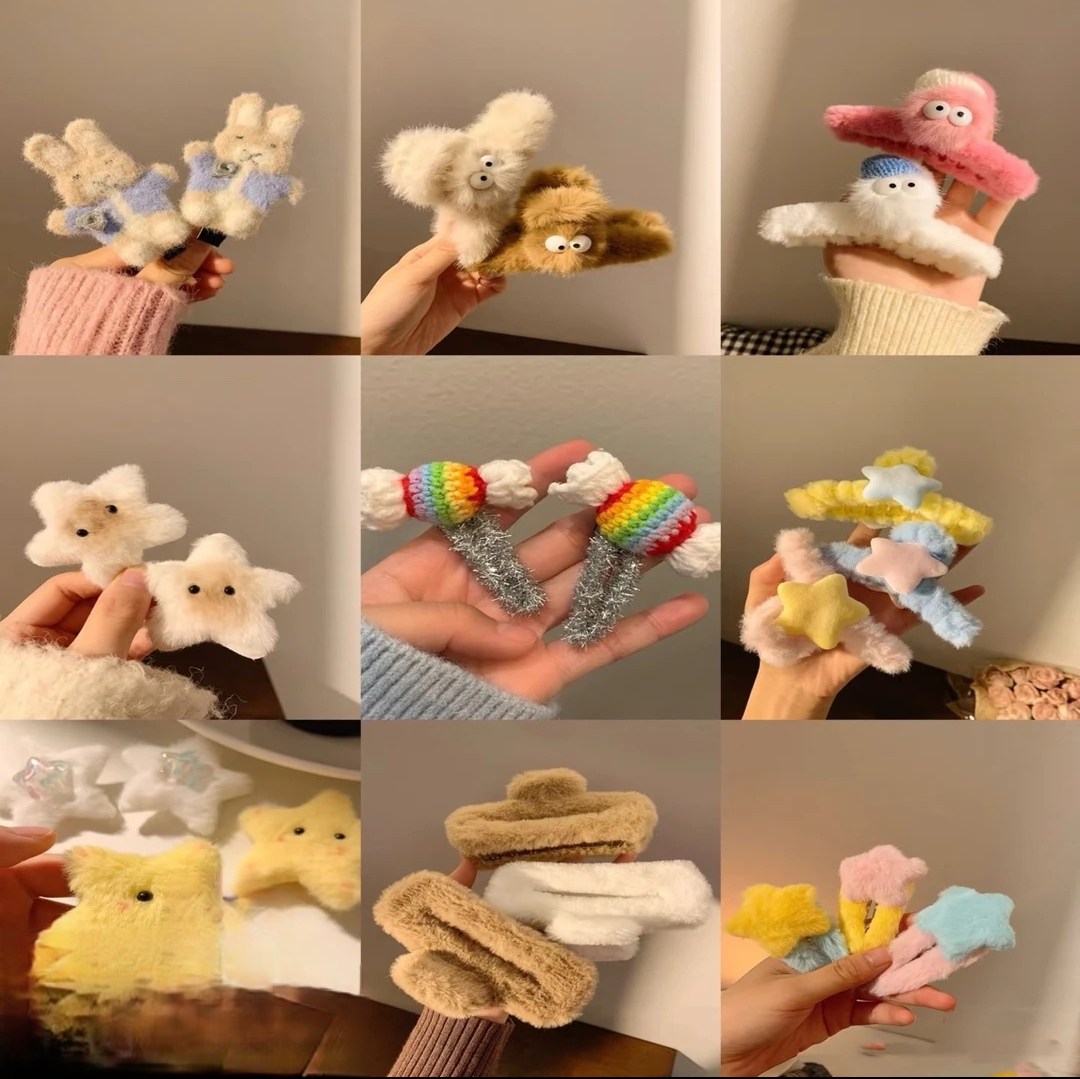 发饰款式数量以直播间展示为准、偶有瑕疵破损、无售后下单备注编号