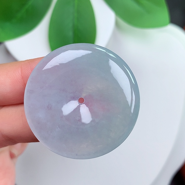 颈饰未镶嵌翡翠平安扣 35.3x5.6mm