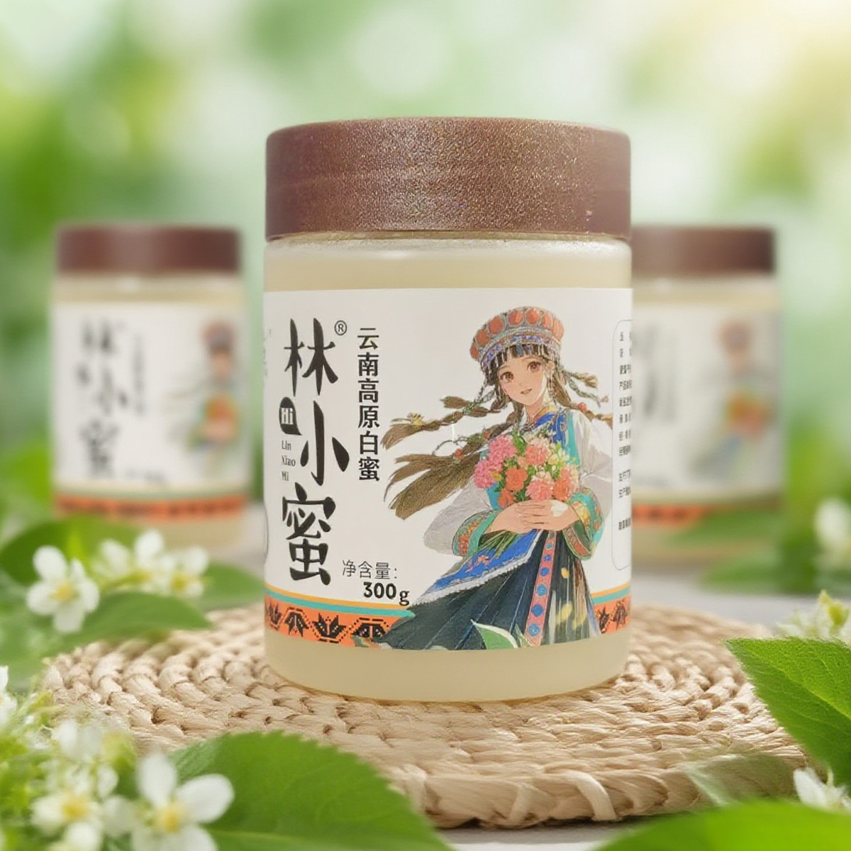 云南高原白蜜蜂蜜雪蜜食用蜂蜜泡水滋补营养品土蜂蜜蜂巢通秘好蜜