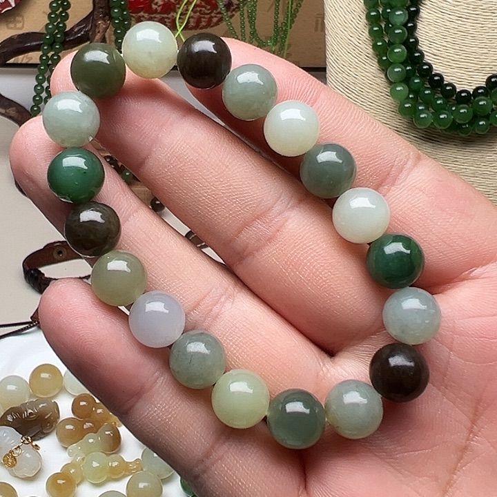 和田玉未镶嵌手链