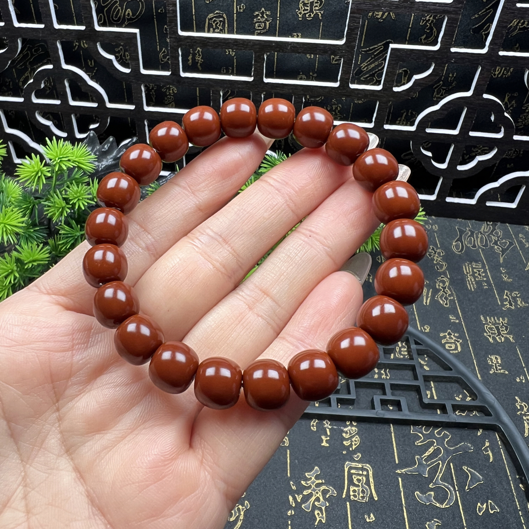 玉化红色猴头老型尺寸10mm