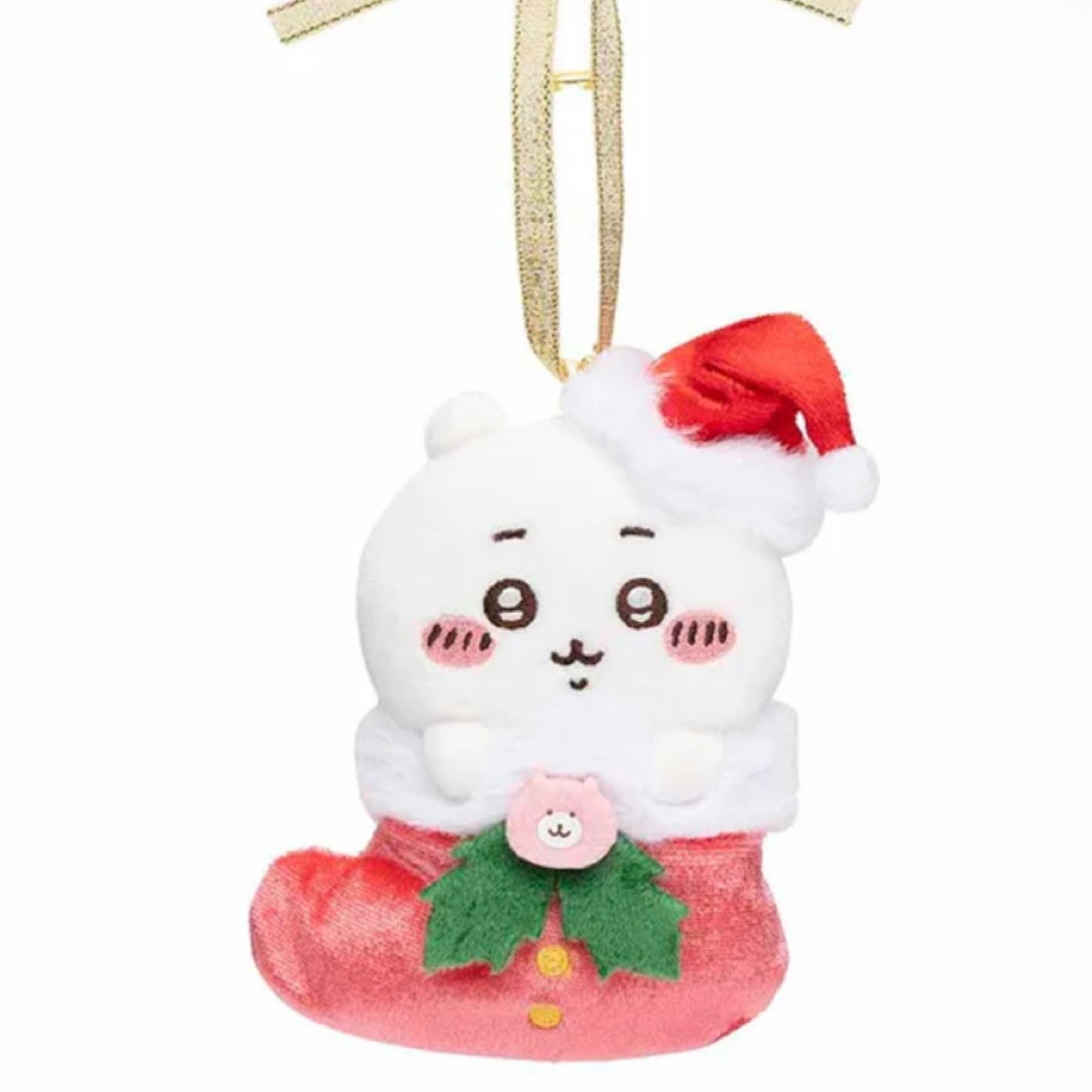 【正版】chiikawa吉伊圣诞袜毛绒挂件