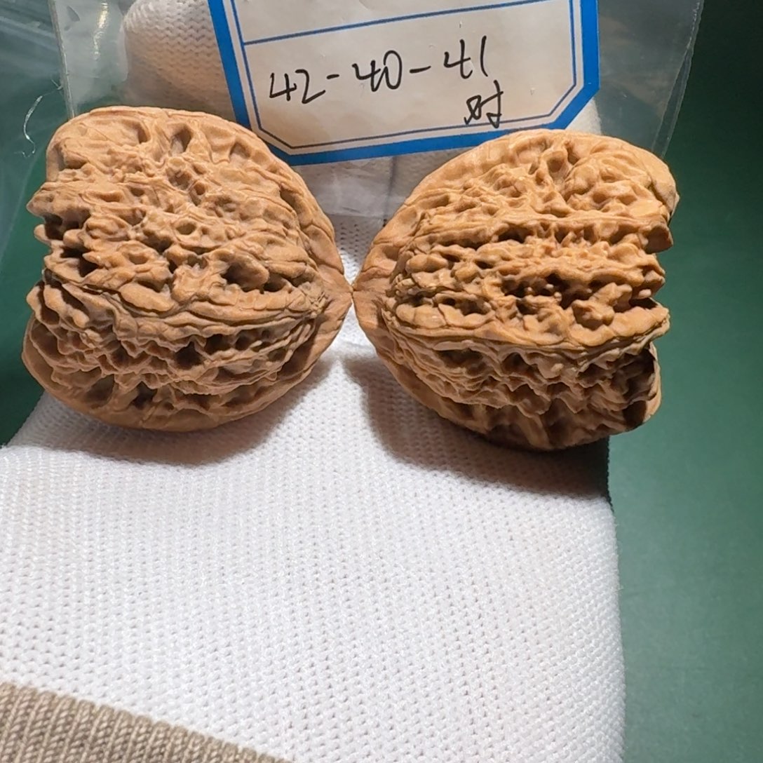 吊坠文玩核桃38号村将姜黄皮sh