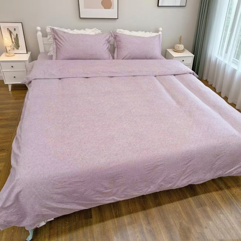 【高档磨绒床单纯色】全棉斜纹加厚床单100%棉床品磨毛不跑床不起球