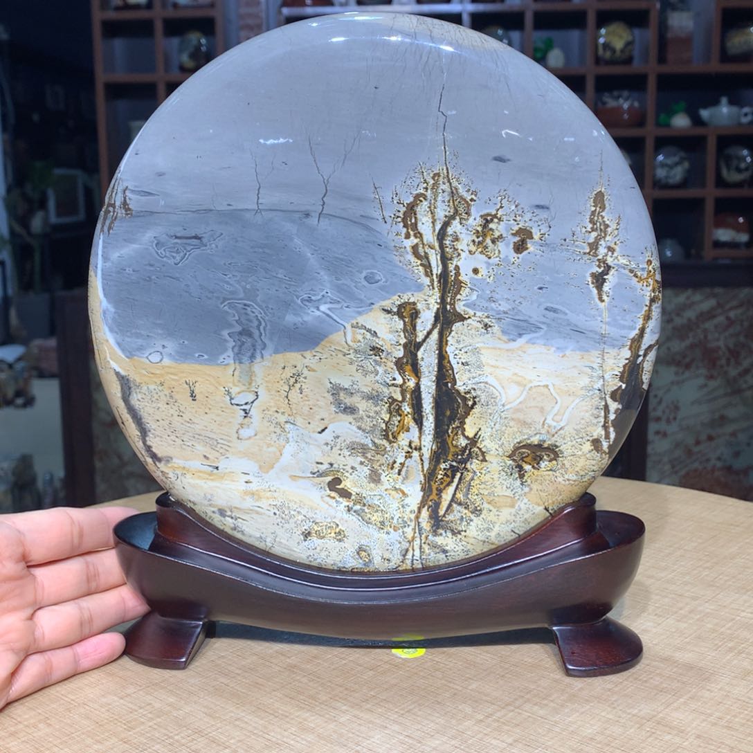 紫砂，广西国画石摆件，收藏观赏