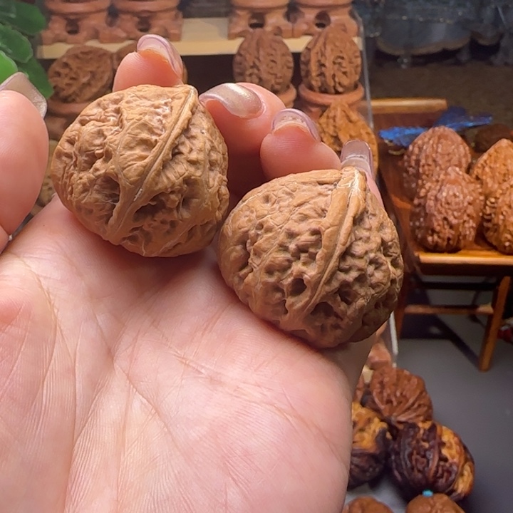 文玩核桃把件楸磨盘16