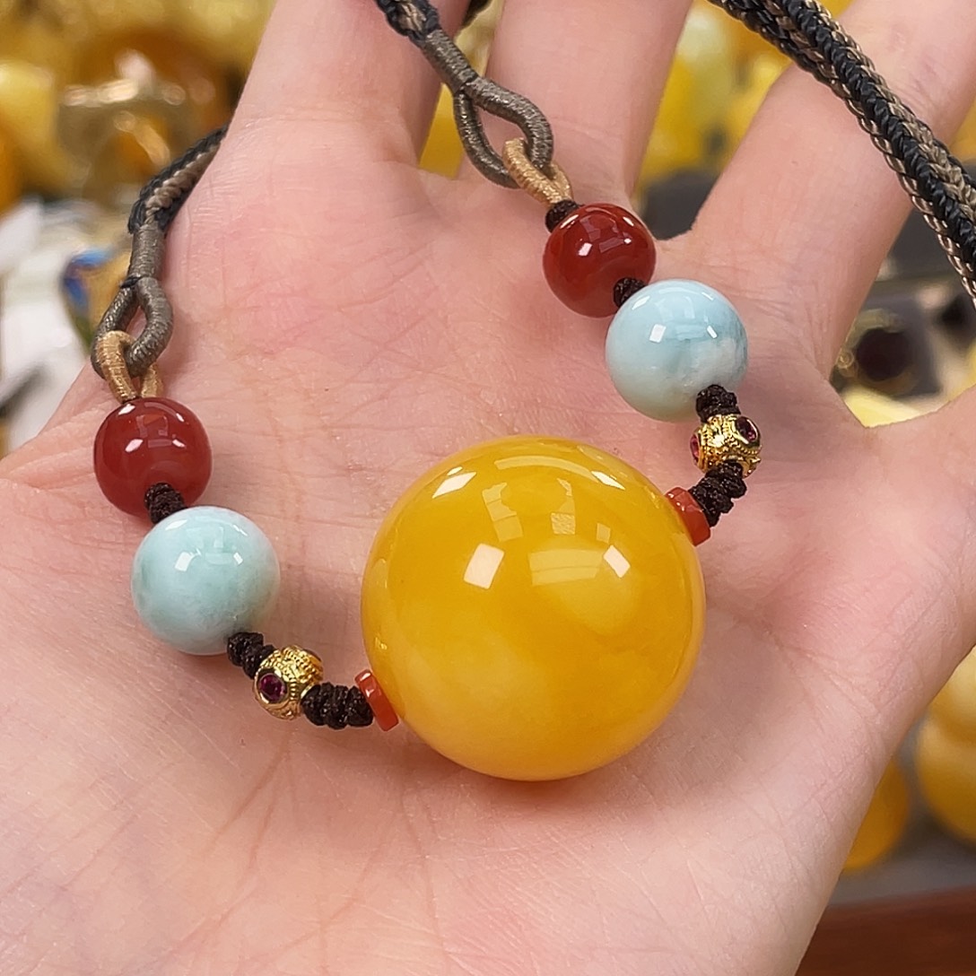 未镶嵌琥珀珠宝奇石琥珀蜜蜡J43