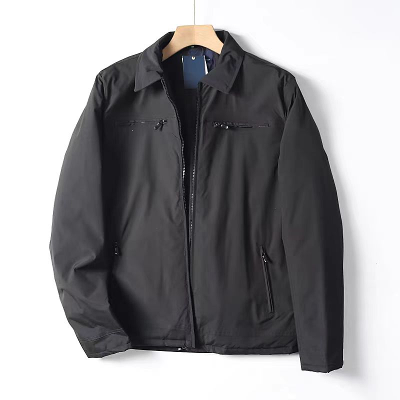 秋冬原单男士机车棉服轻量保暖防风防泼水耐磨加厚休闲翻领夹克