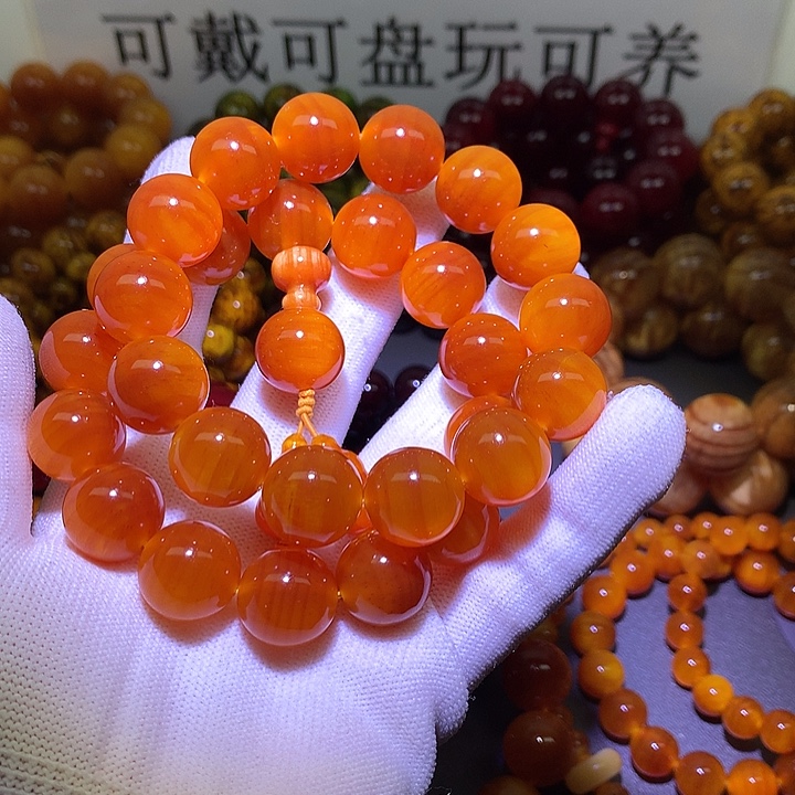 手串/手链松木（琥珀木）1.6 素圈➕葫芦包浆高货