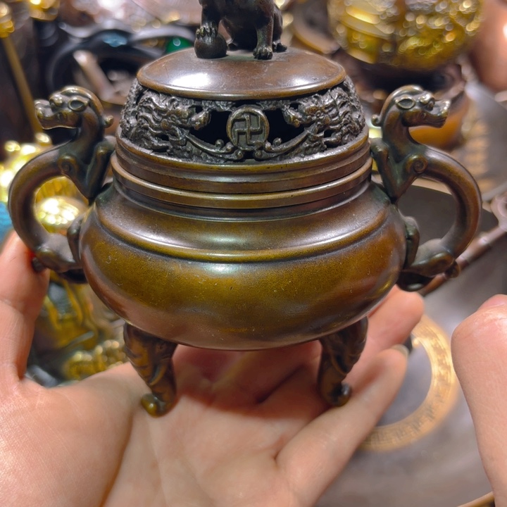 铜器摆件收收藏藏