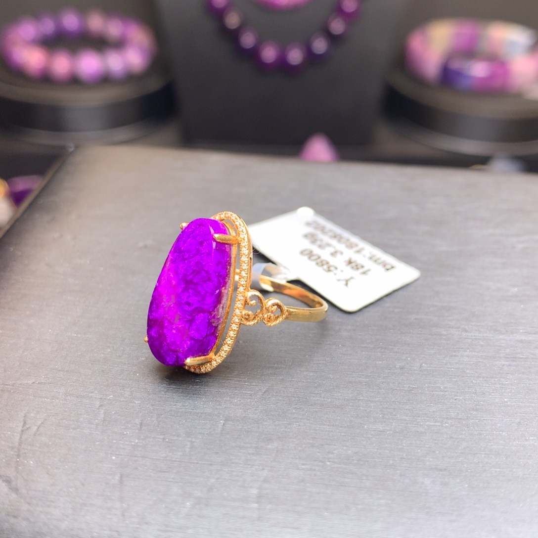 苏纪石（舒俱来）18K金镶嵌戒指