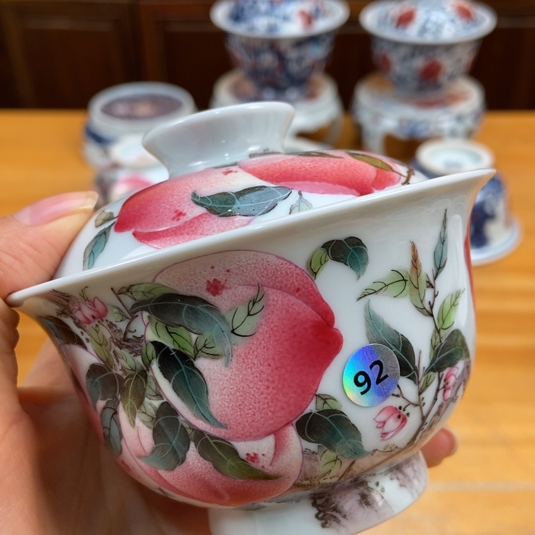 手绘现代茶具非古董