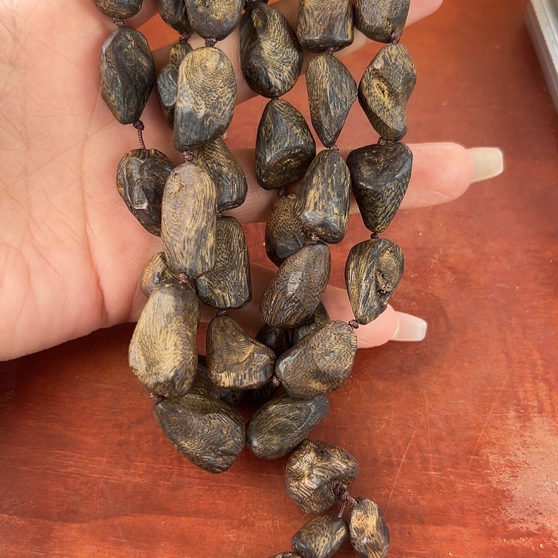 沉香沉香碎屑树丁多圈45g透顶绿