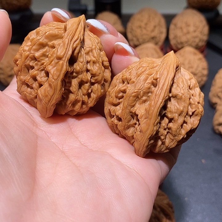 把件文玩核桃43蓟县粗筋虎头