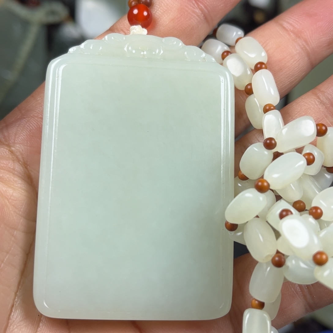 和田玉未镶嵌挂件