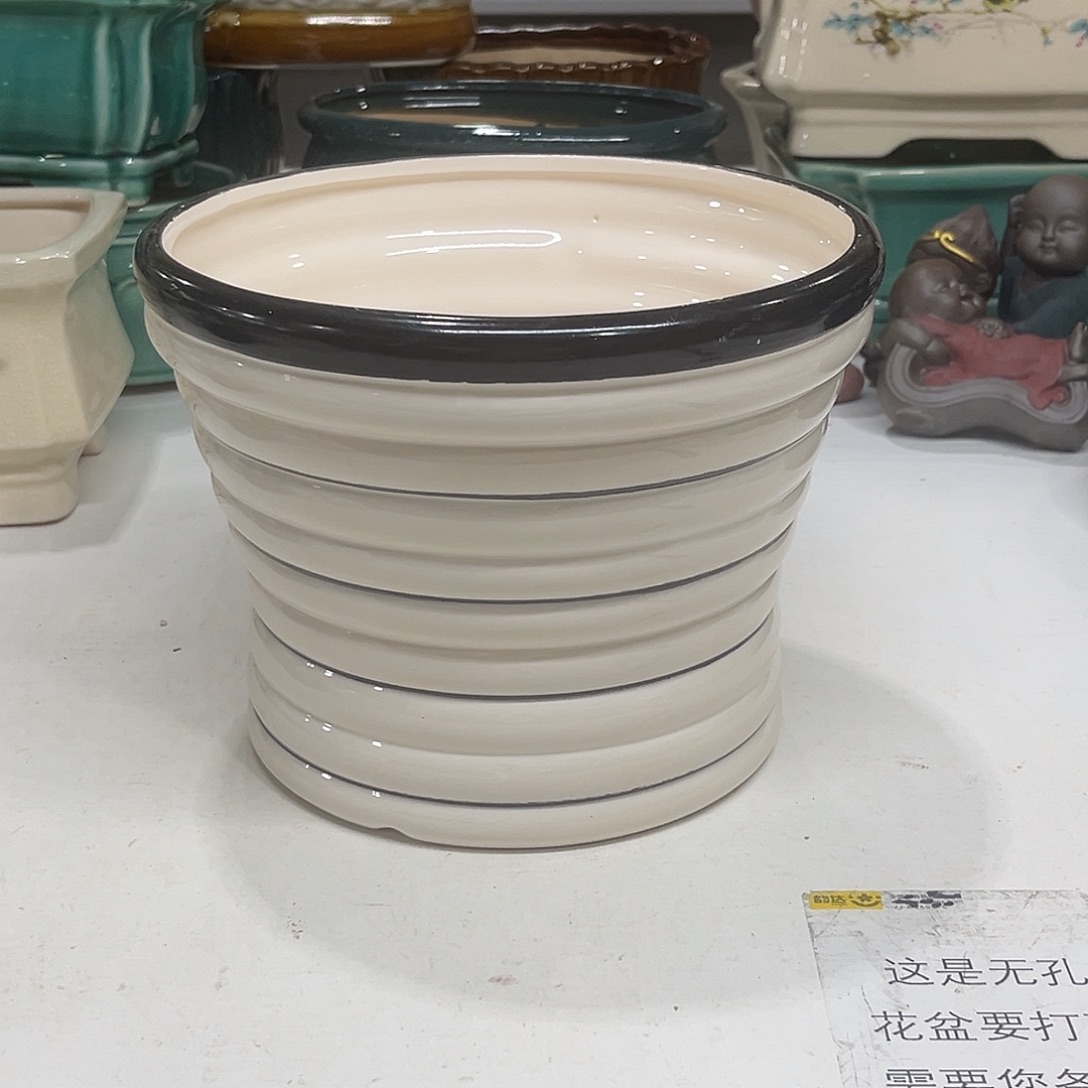 陶瓷绿植多肉微瑕花盆口径20-16