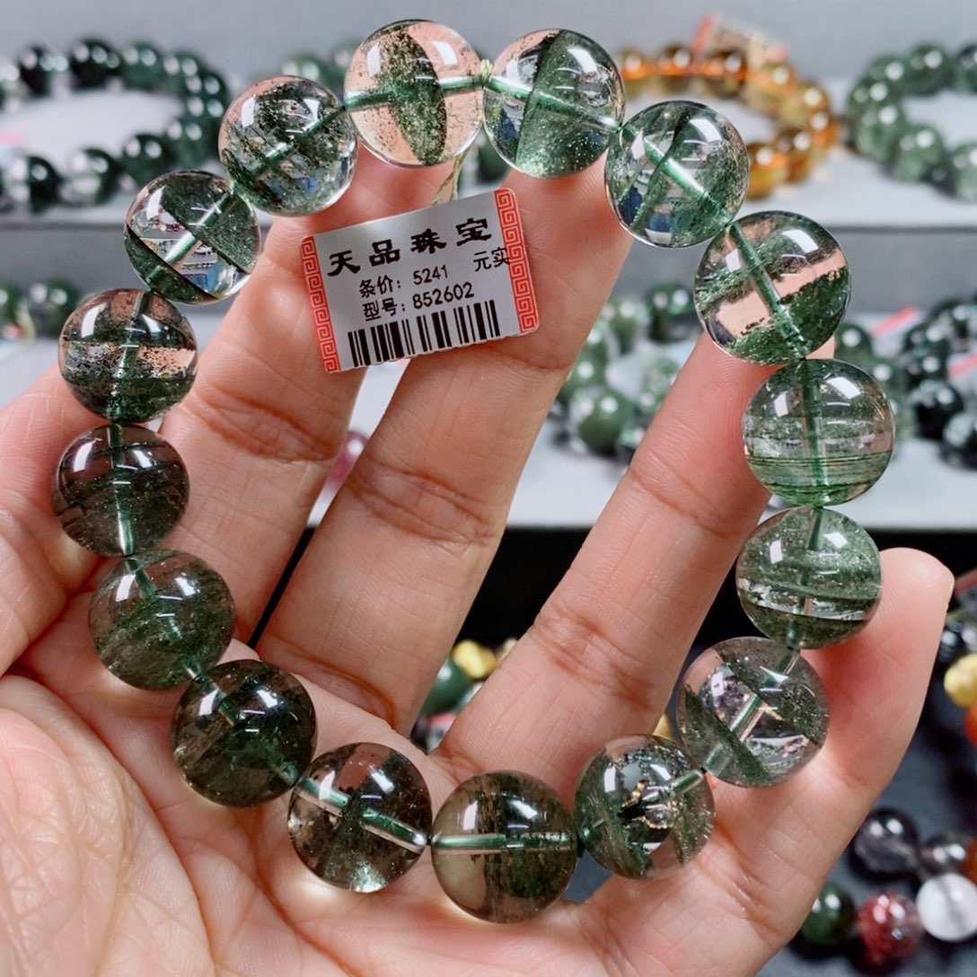 手链水晶未镶嵌绿幽灵手链852602