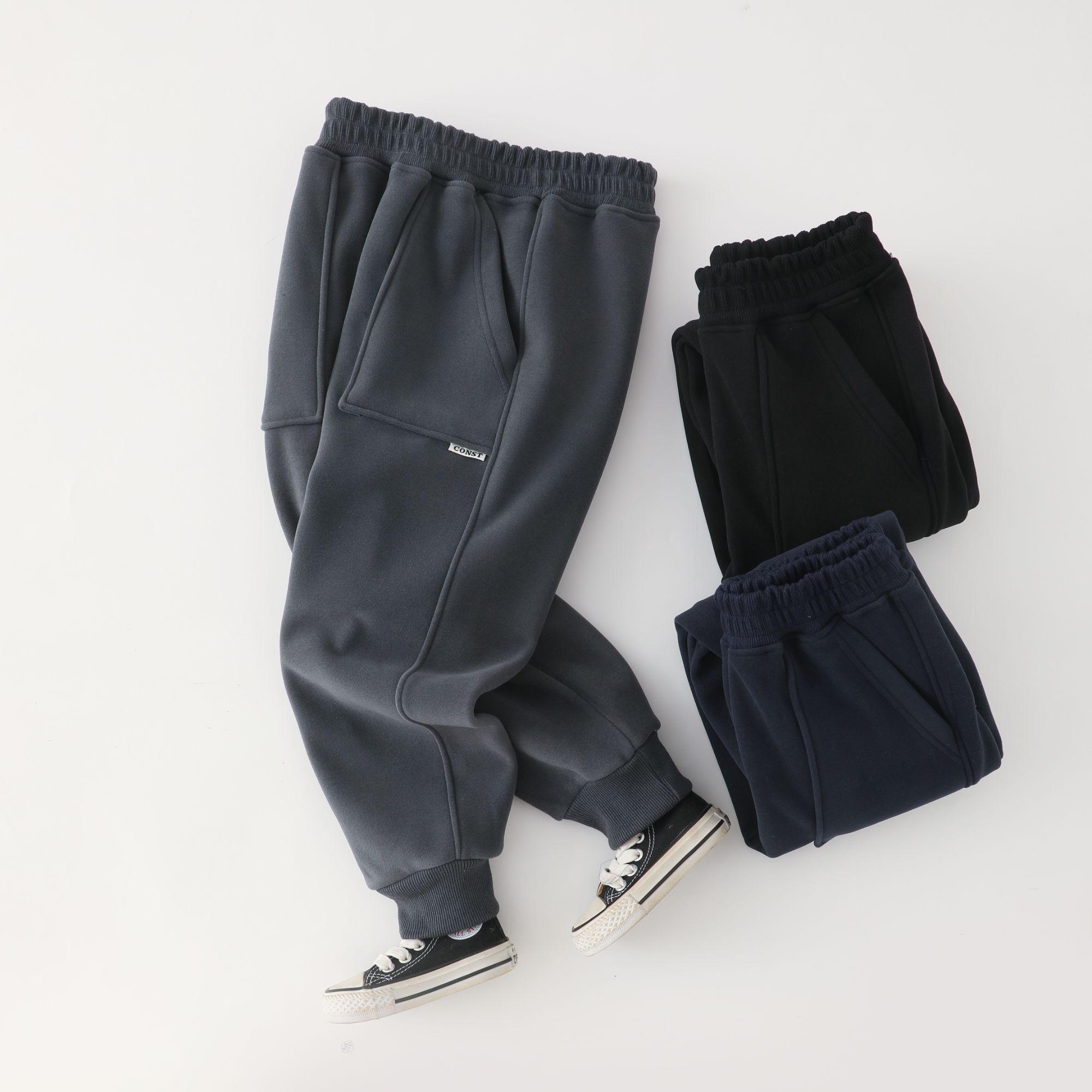 【神裤回归】亲子款冬季加绒高端休闲卫裤 人手一条， 墙推！！！ 6820