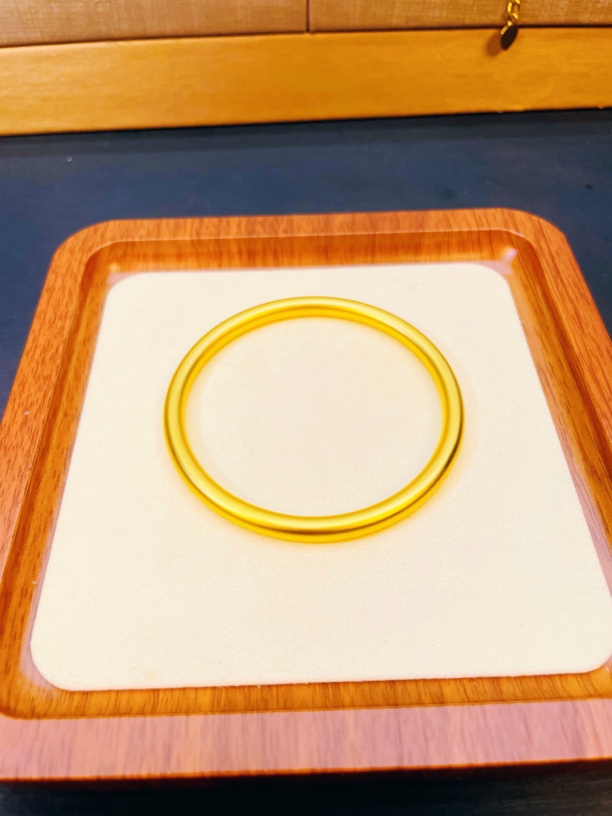 铜合金手镯 闭口圆形实心手镯  22003