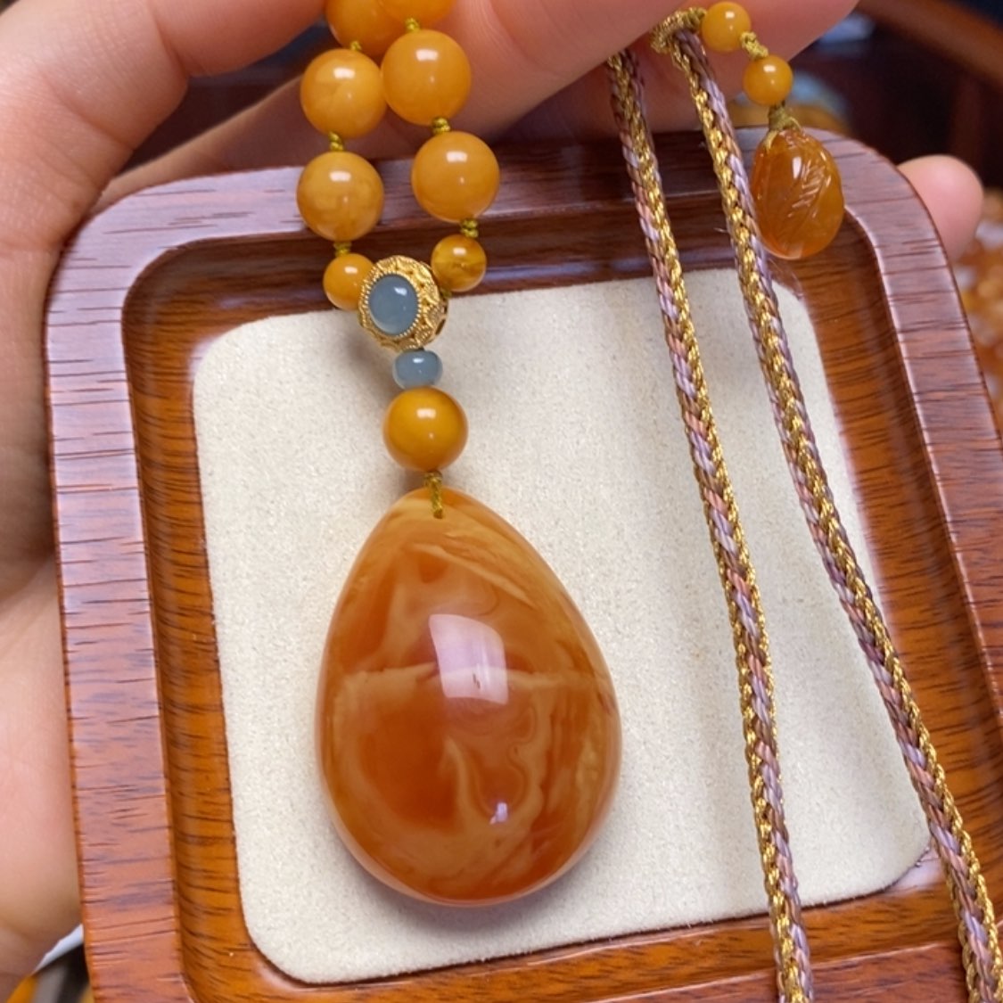 【闪购商品】蜜蜡颈饰未镶嵌项链