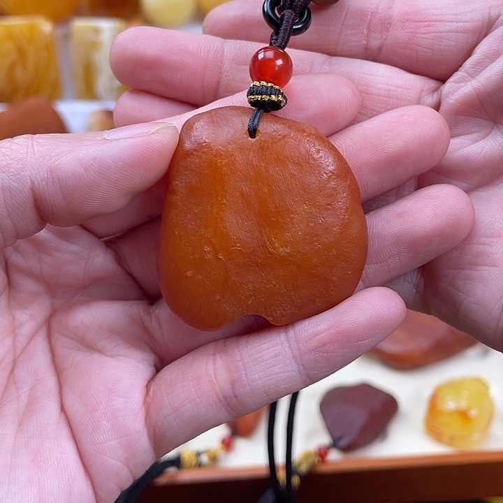 蜜蜡项链未镶嵌12.7克