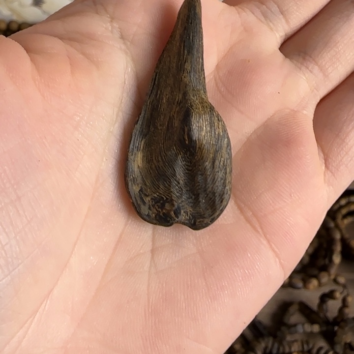 半***具珠串奇楠沉香小吊坠1.88克