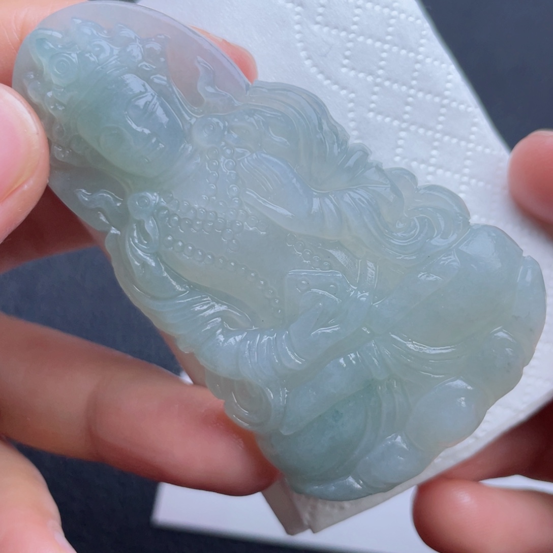 梦***瑶定制翡翠未镶嵌翡翠吊坠